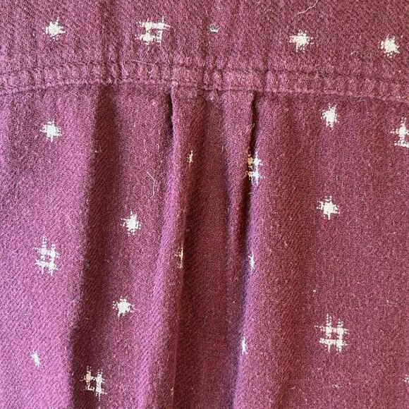 Madewell Burgundy Flannel XXS Top Warm Cozy Casual Hipster Stylish Rodeo Lagenlo - Picture 9 of 13
